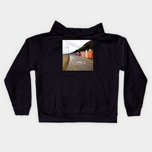 Orange Beach Huts Kids Hoodie